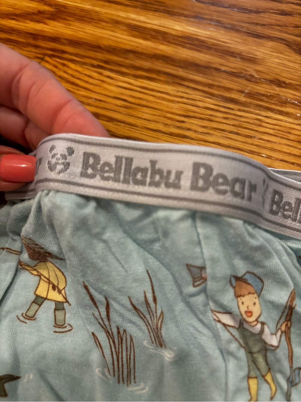 Bellabu Bear Fishing Pajama Set - Picture 3 of 3